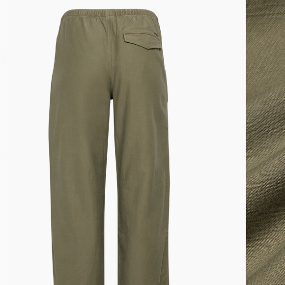 Aritzia TNA original cache cargo parachutepants Olive Green Wide-Leg Track Pants - Picture 6 of 11